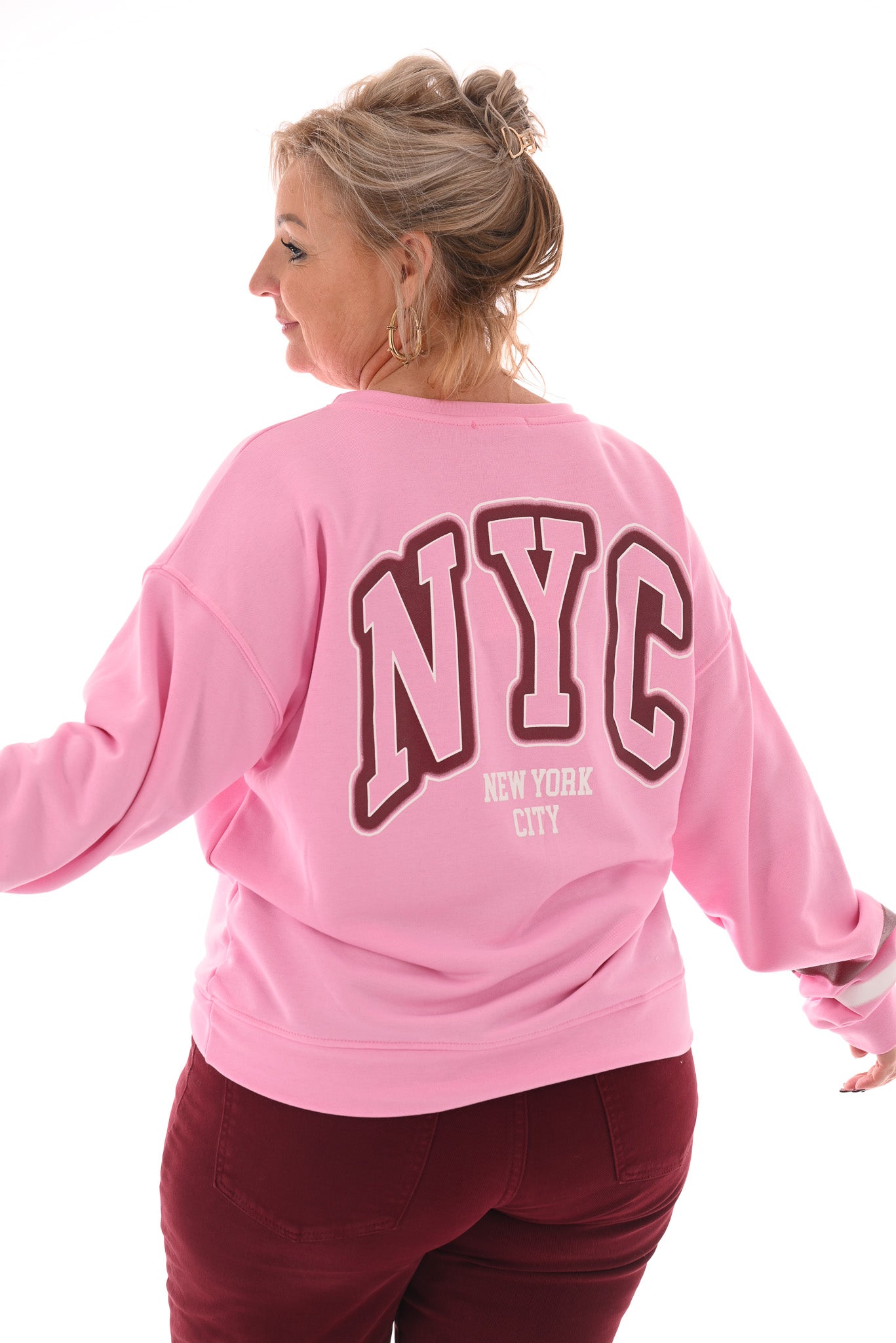 Sweater NYC lichtroze
