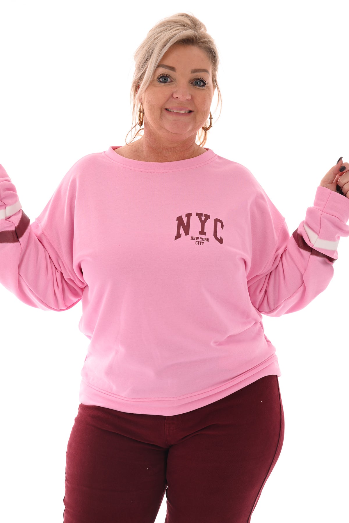 Sweater NYC lichtroze