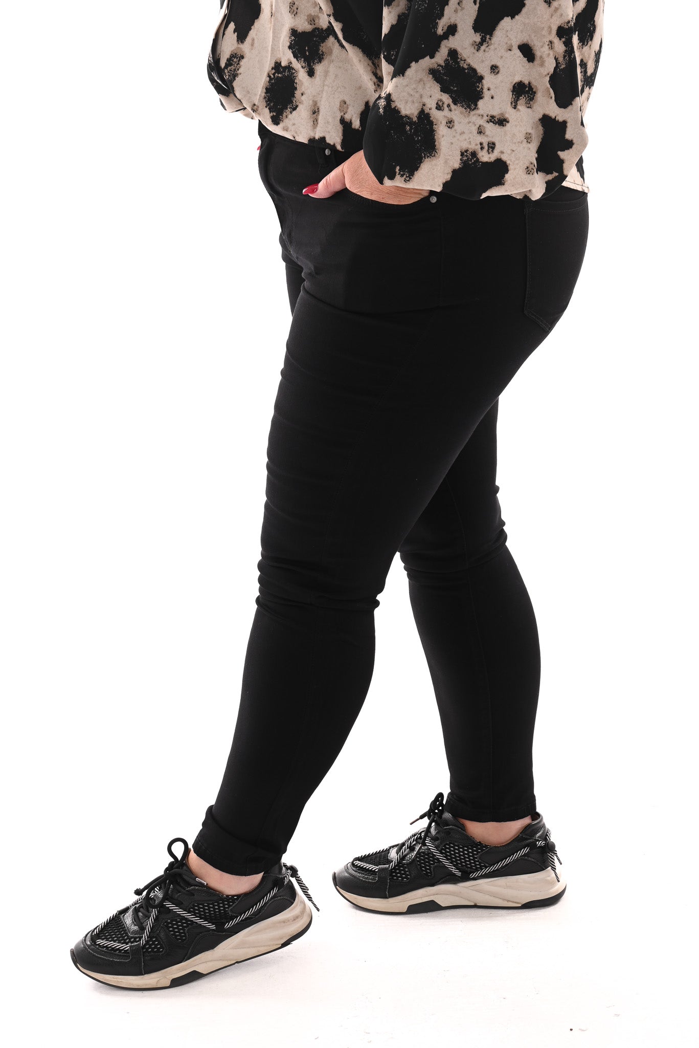 Goodies jeans skinny highwaist zwart