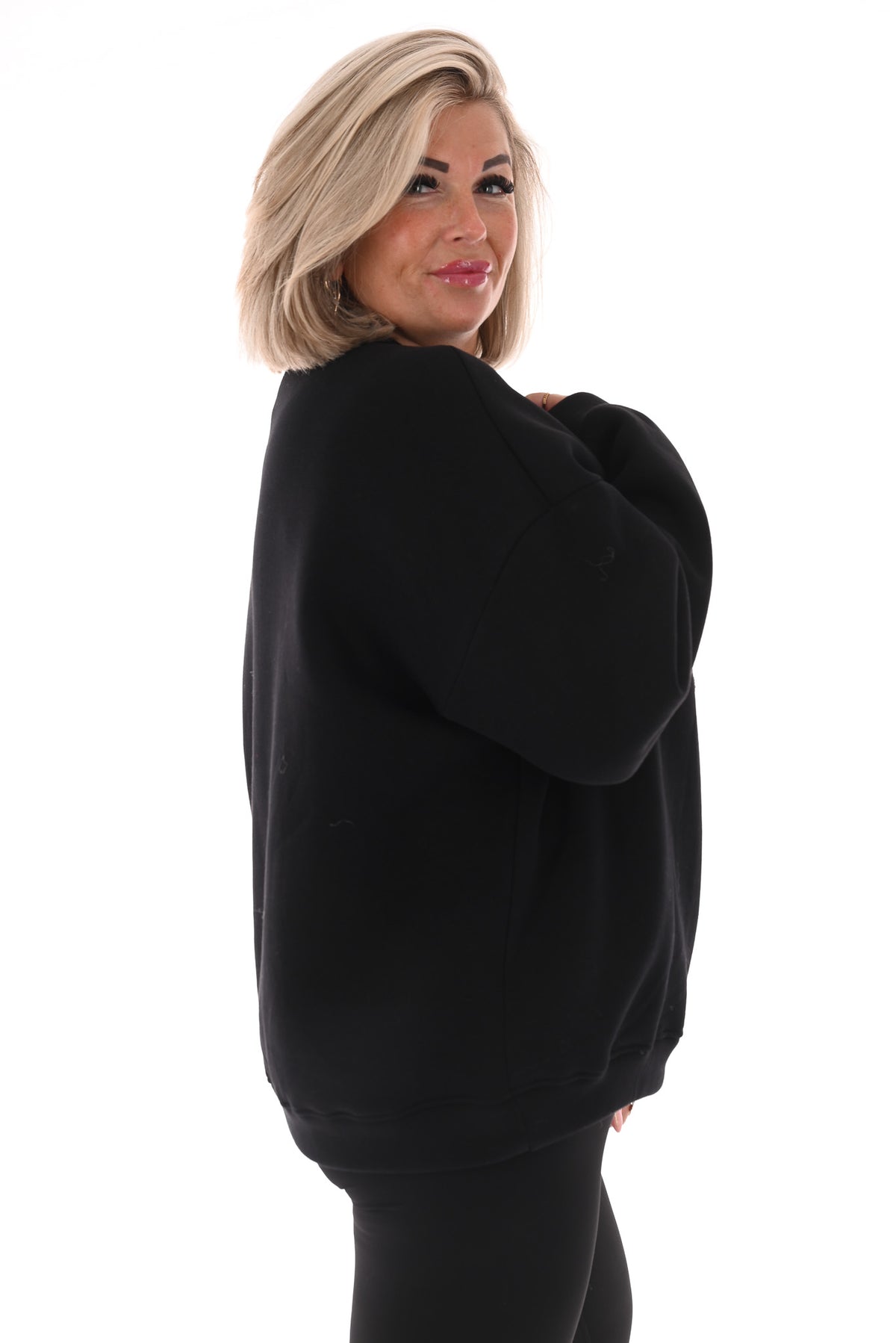 Sweater l'amour paris zwart