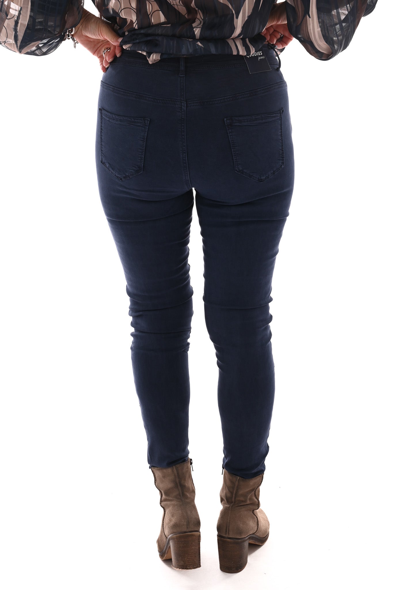 Goodies jeans skinny highwaist jeansblauw