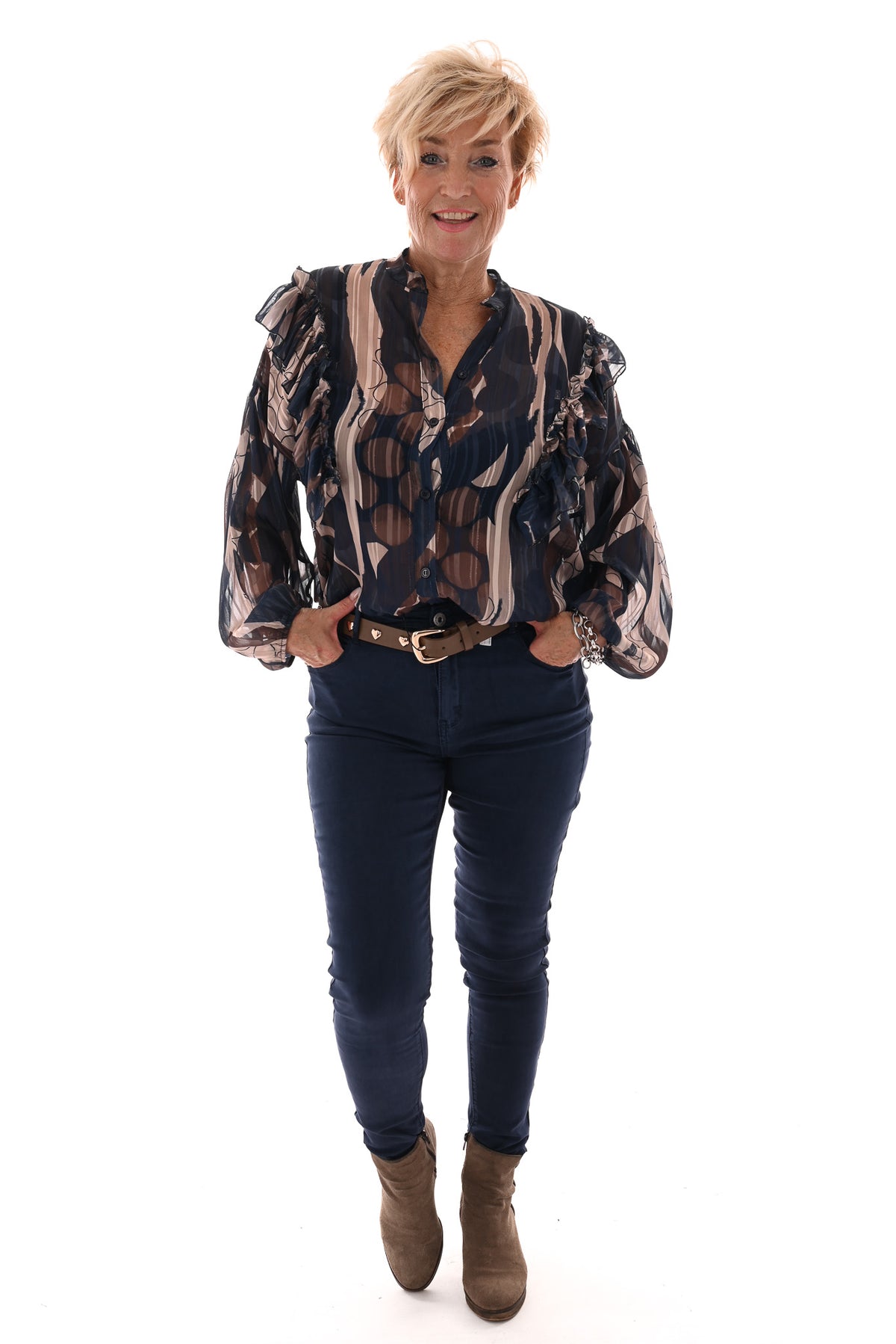 Goodies jeans skinny highwaist jeansblauw