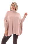 Tuniek met col en streep poederroze