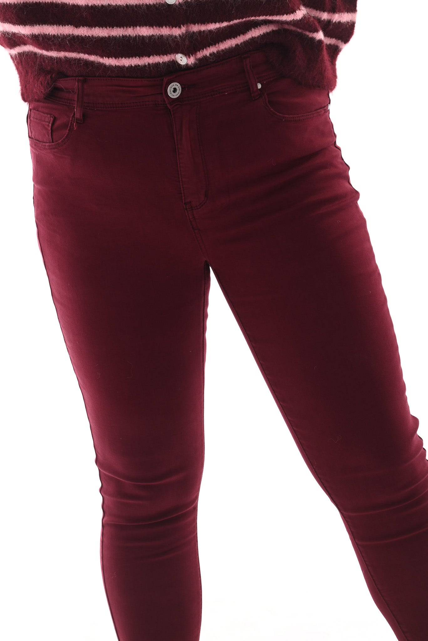 Goodies jeans skinny highwaist bordeaux