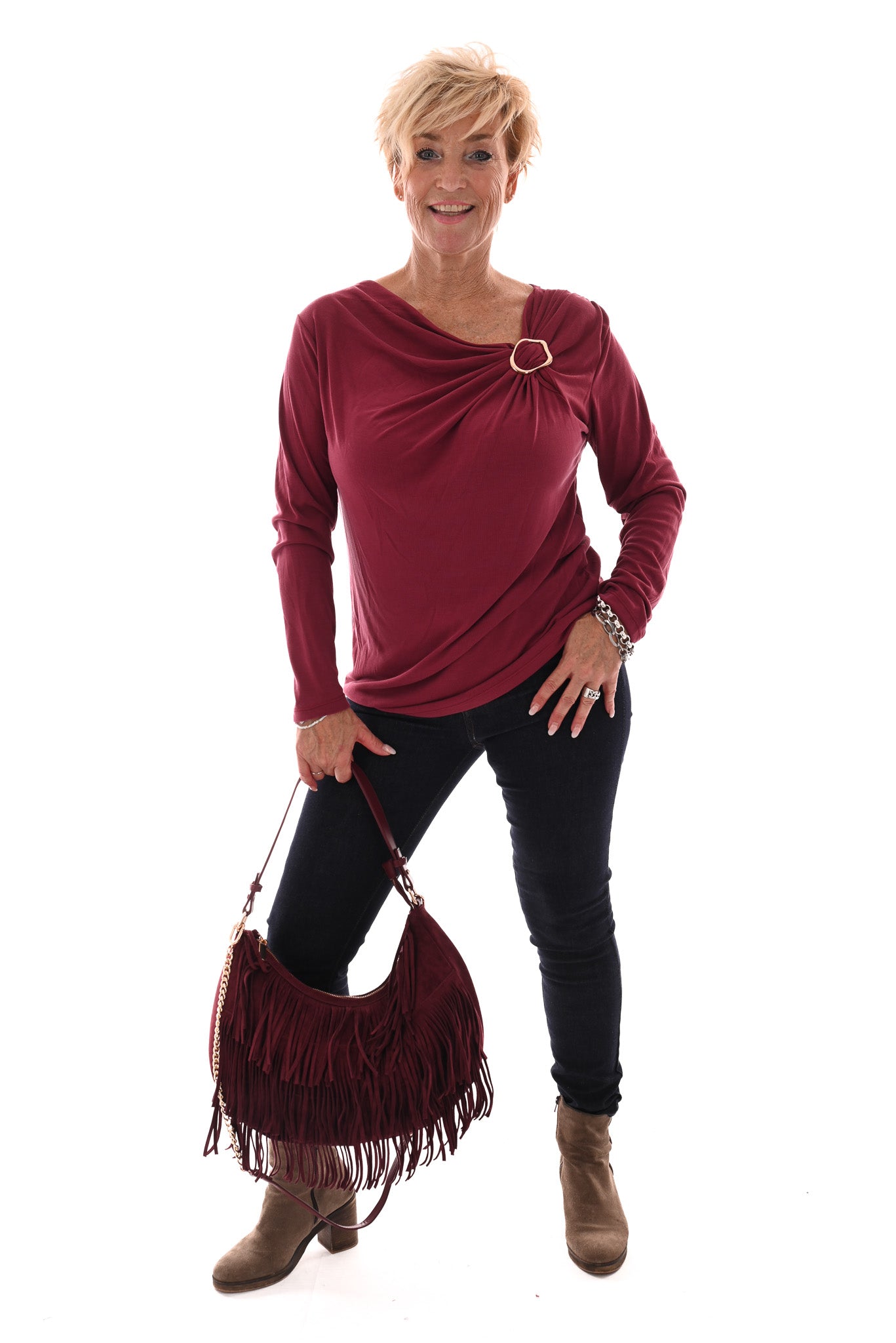 Kathy jeans push-up skinny donkerblauw