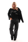 Top lange mouwen paris amour zwart