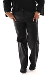 Goodies coated wide leg zwart