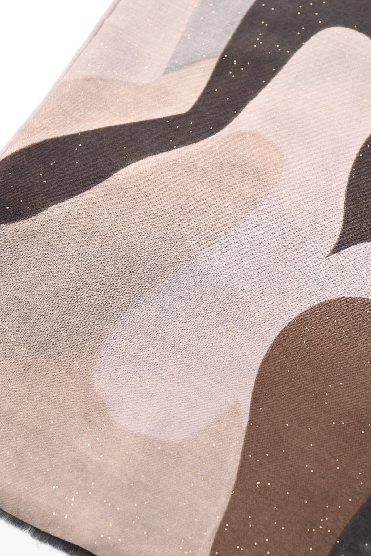 Sjaal abstracte print grijs