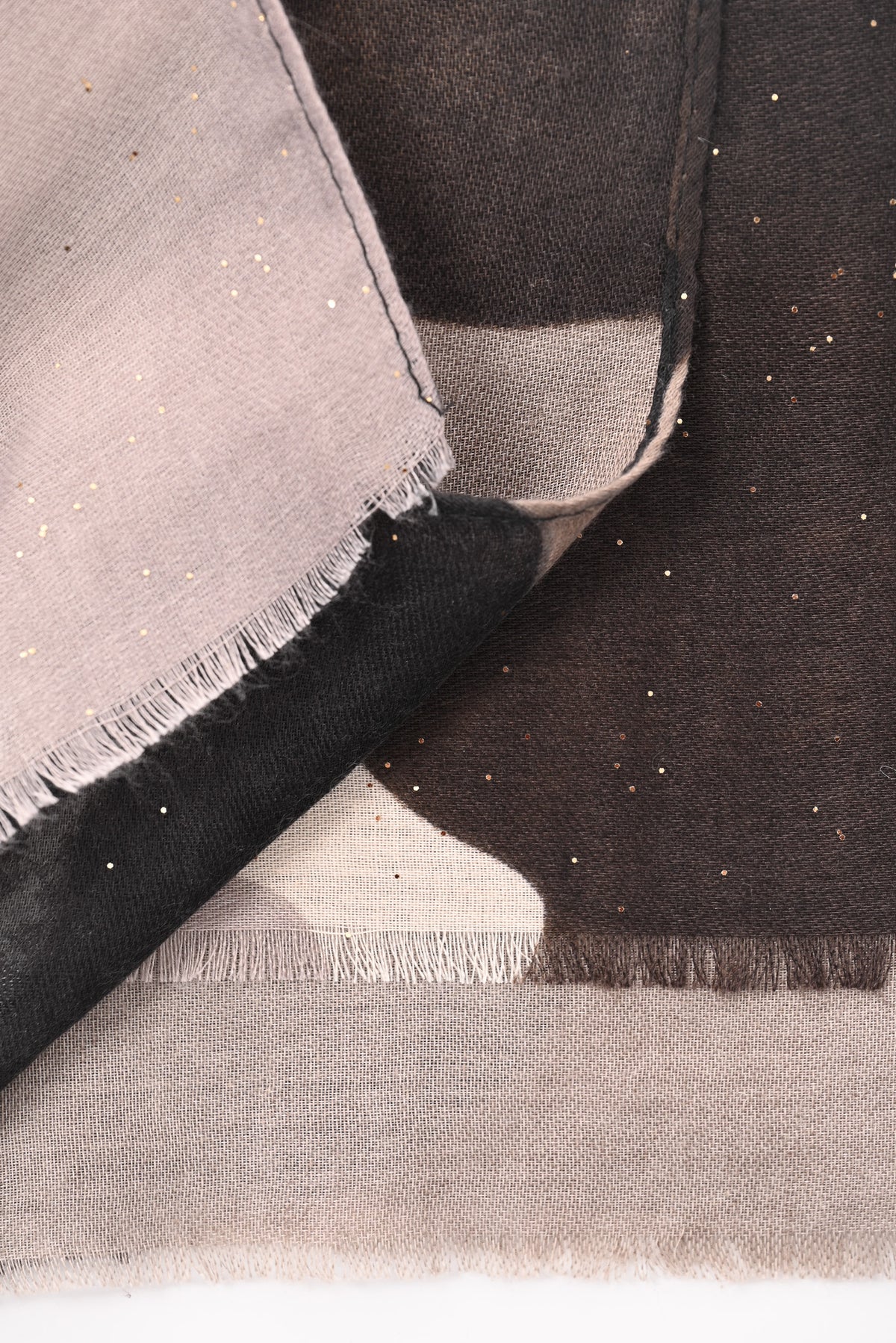 Sjaal abstracte print grijs