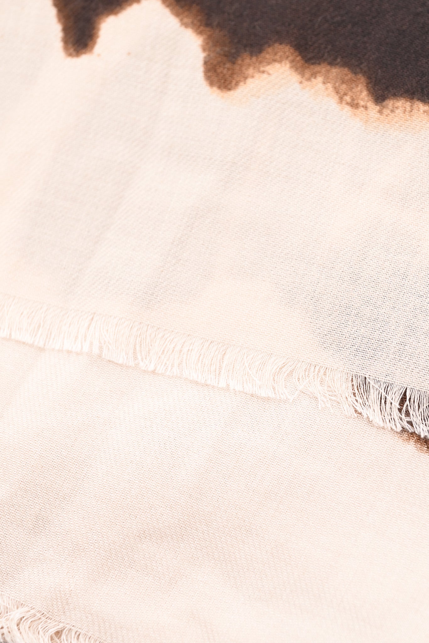 Sjaal bladeren print bruin