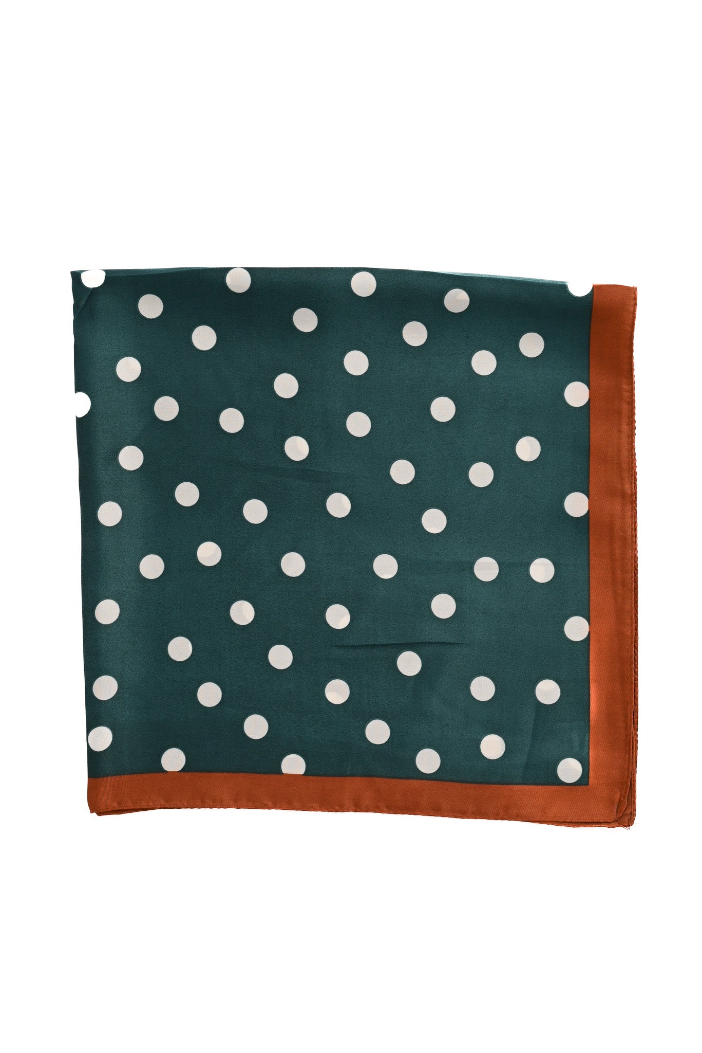Kort sjaaltje dots groen/camel