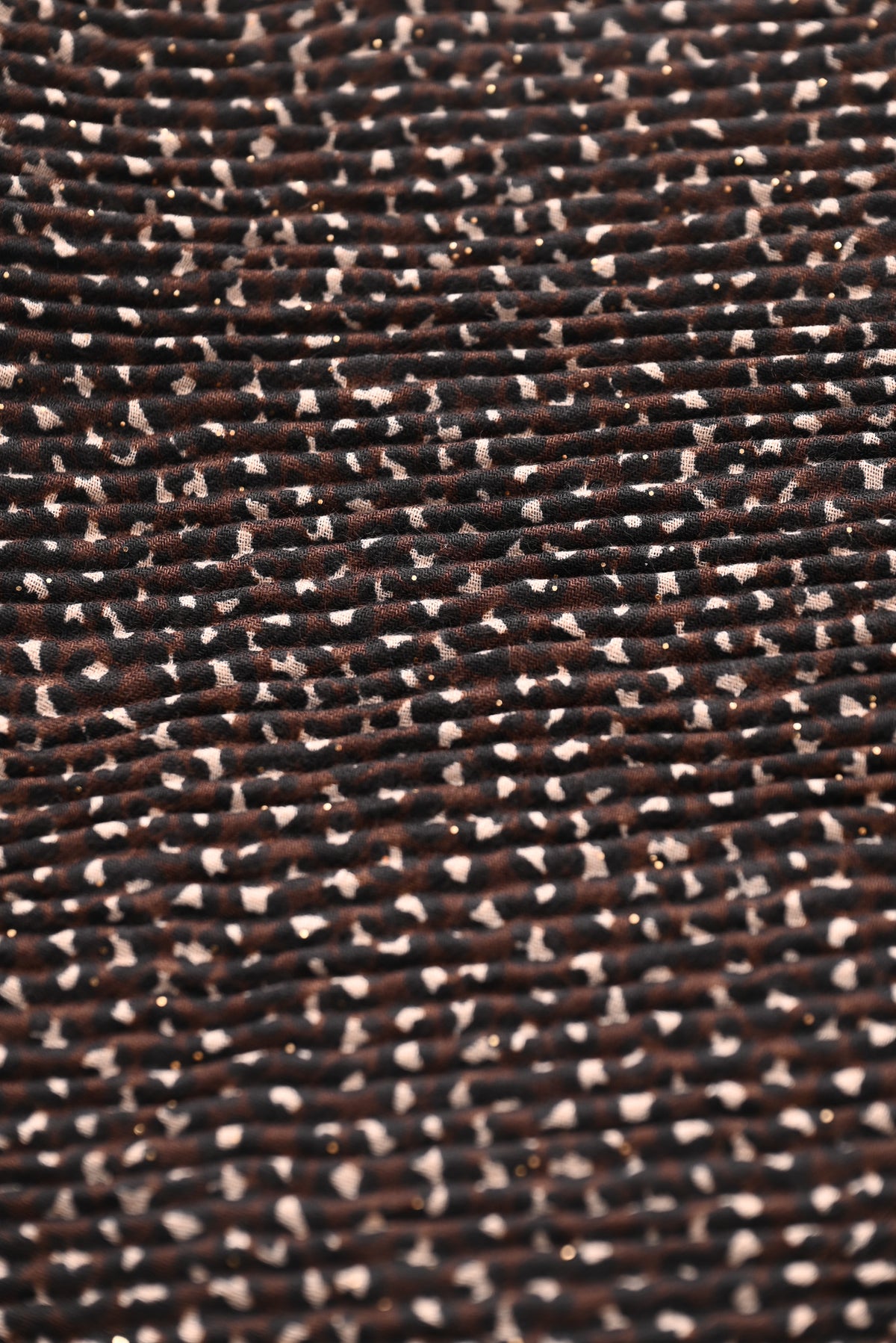 Sjaal met rib panterprint
