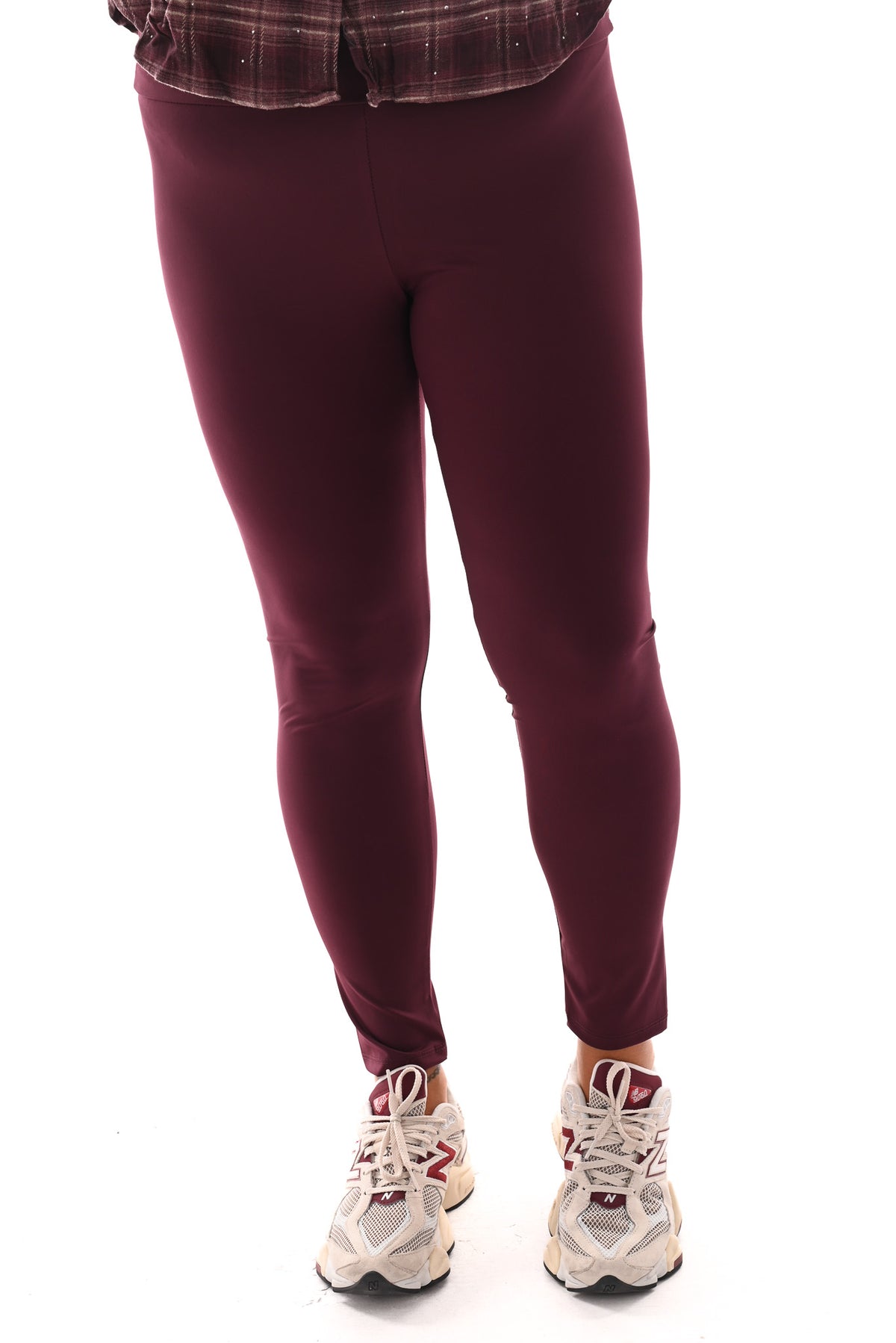 Travel legging uni bordeaux