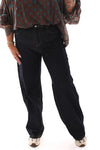 Monday wide leg donkerblauw