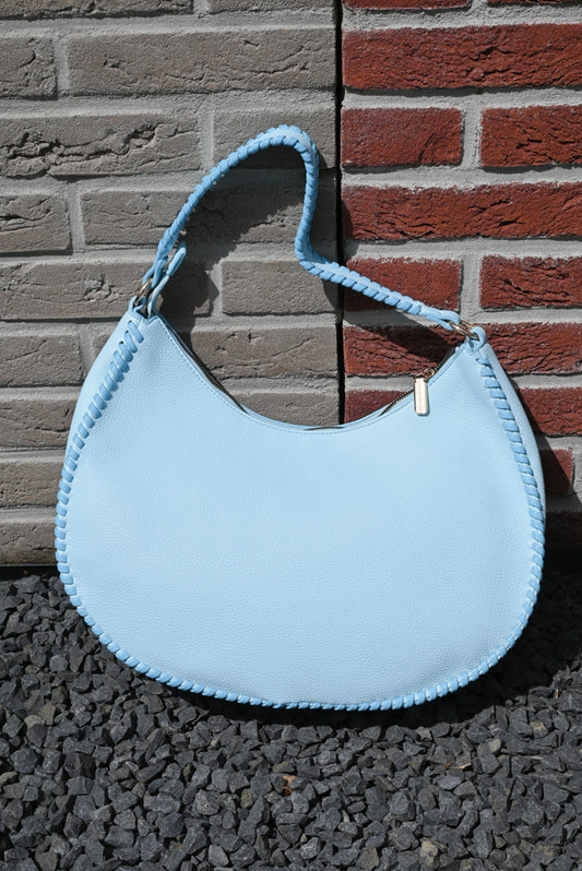 Grote handtas lichtblauw