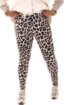 Panterprint travel legging beige