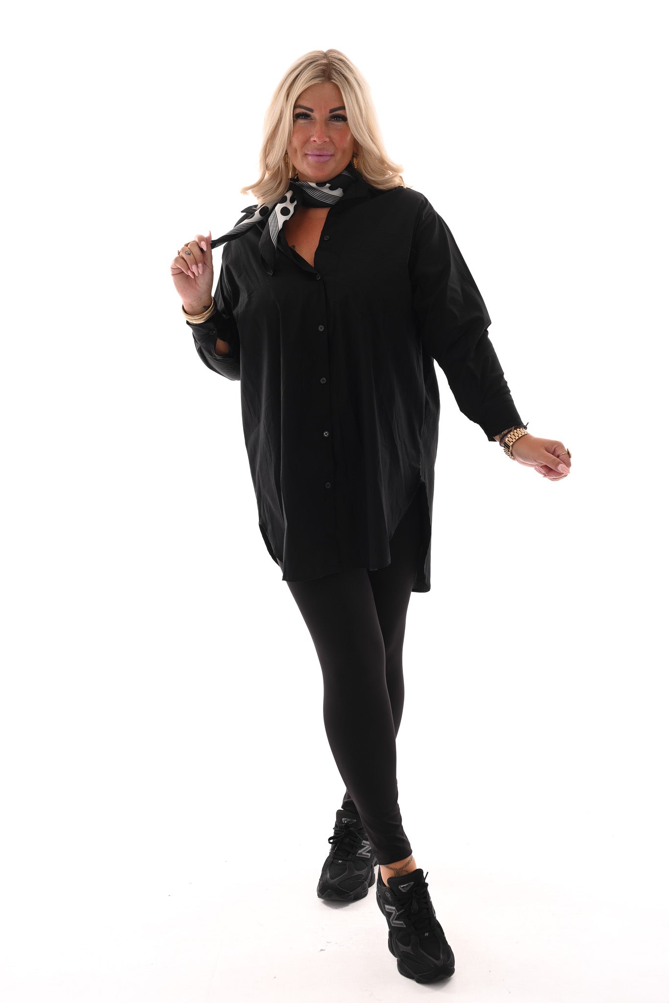 Travel legging uni zwart