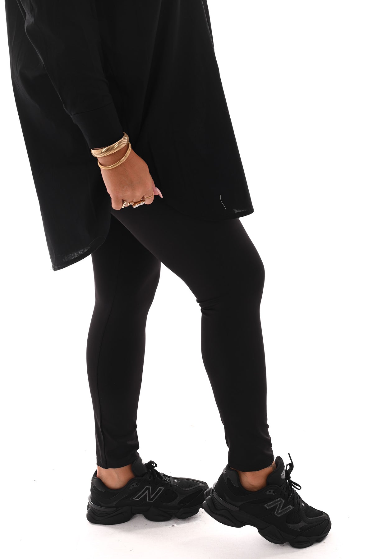 Travel legging uni zwart