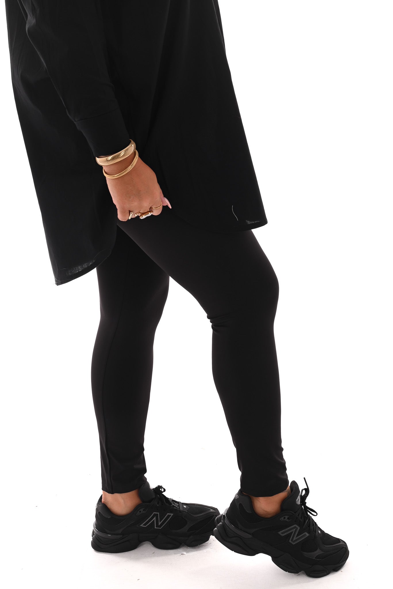 Travel legging uni zwart