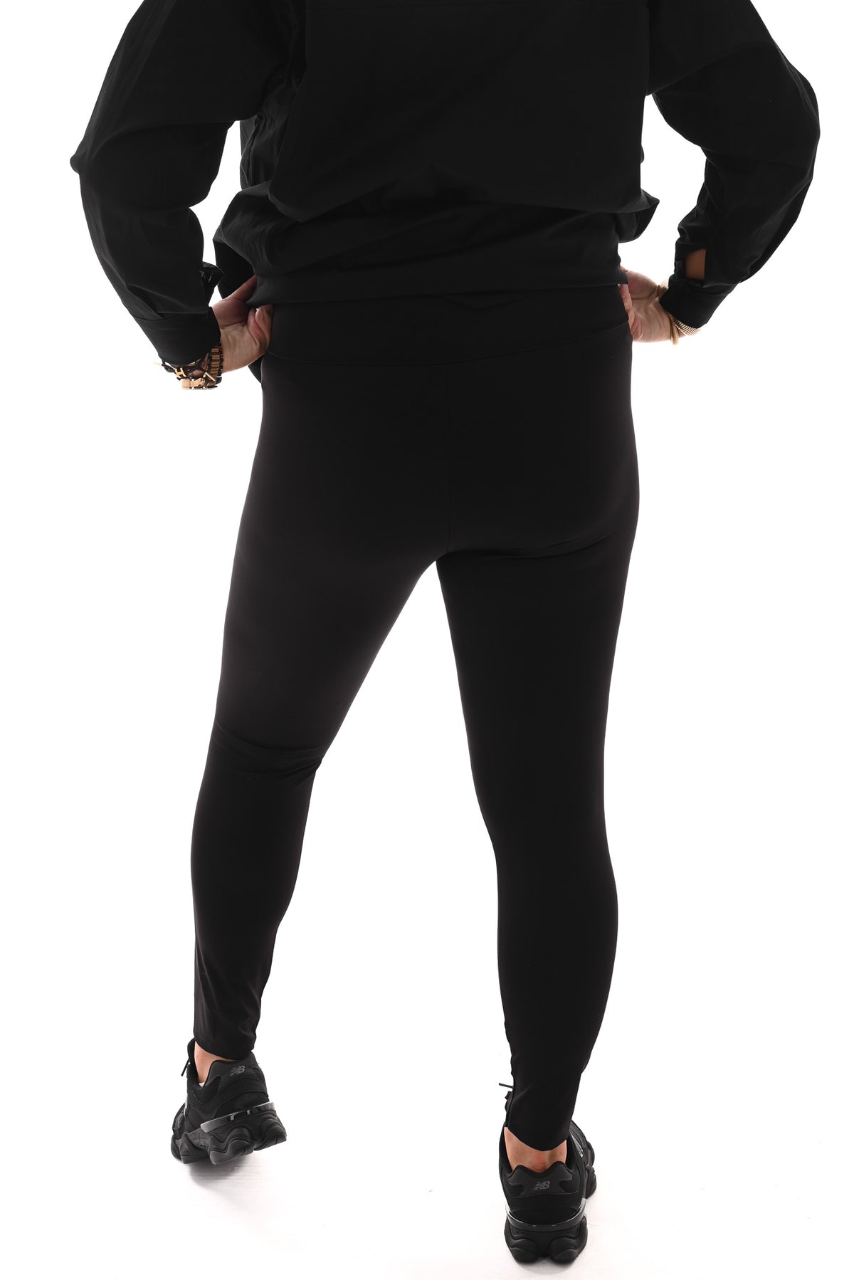 Travel legging uni zwart
