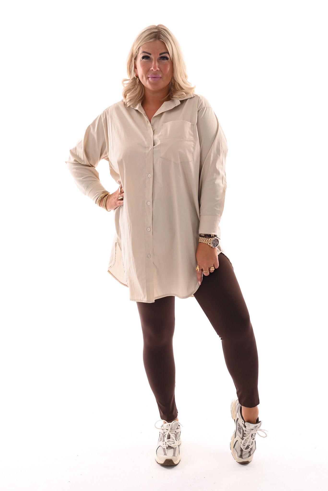 Travel legging uni bruin