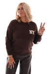 Trui New York bruin