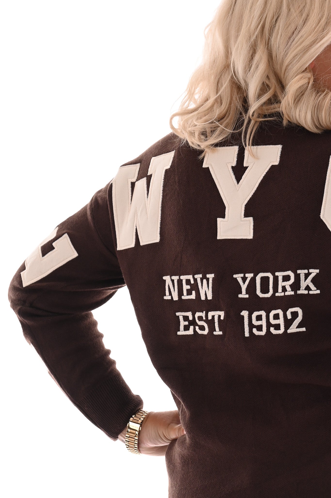 Trui New York bruin