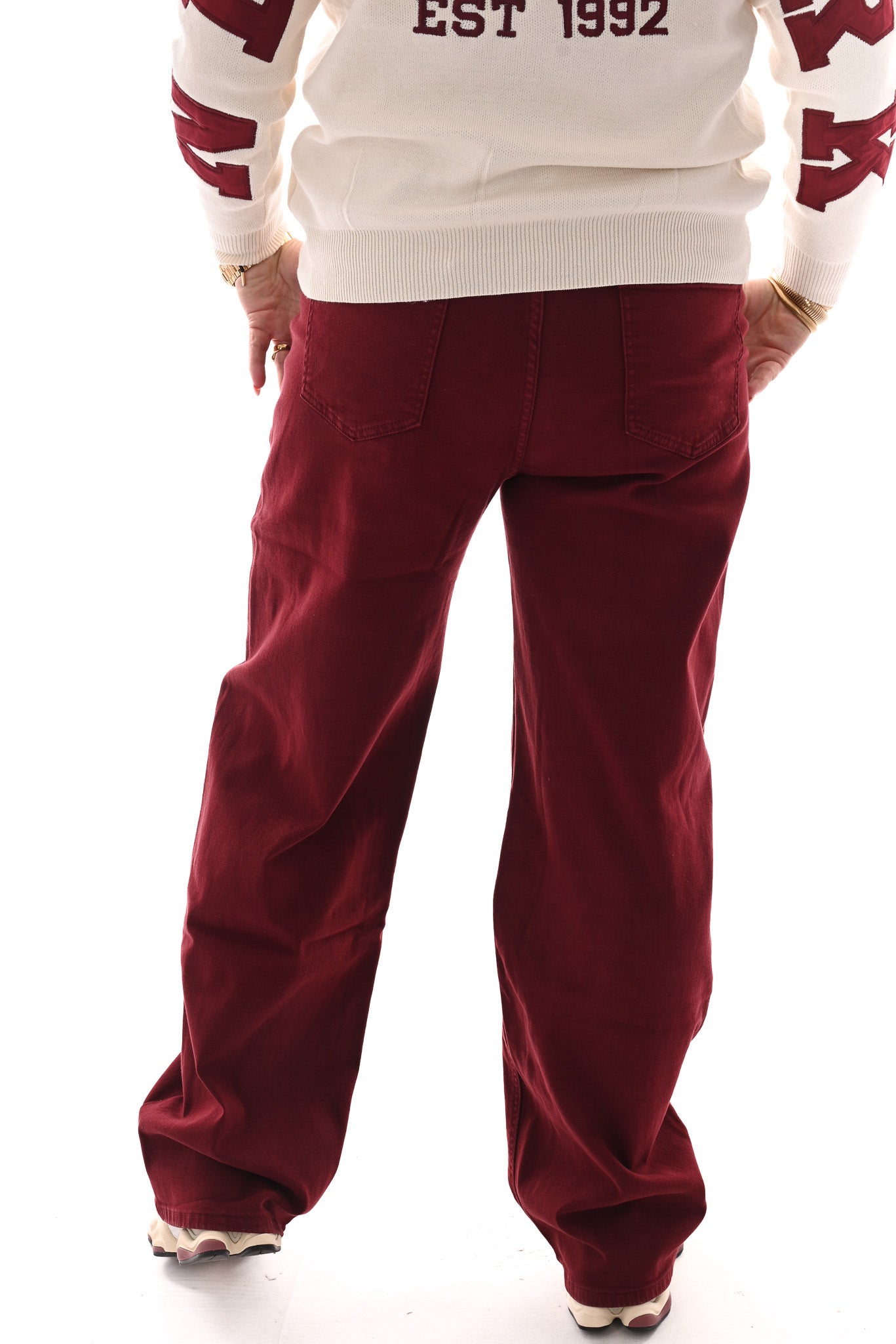 Monday wide leg bordeaux