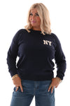 Trui New York marineblauw