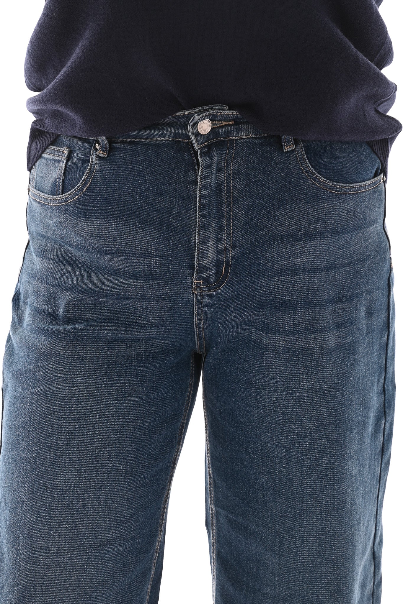Monday wide leg blauw