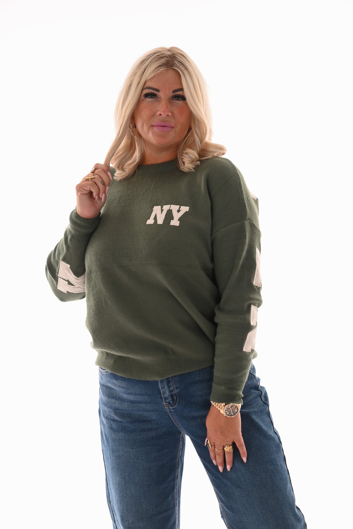 Trui New York groen
