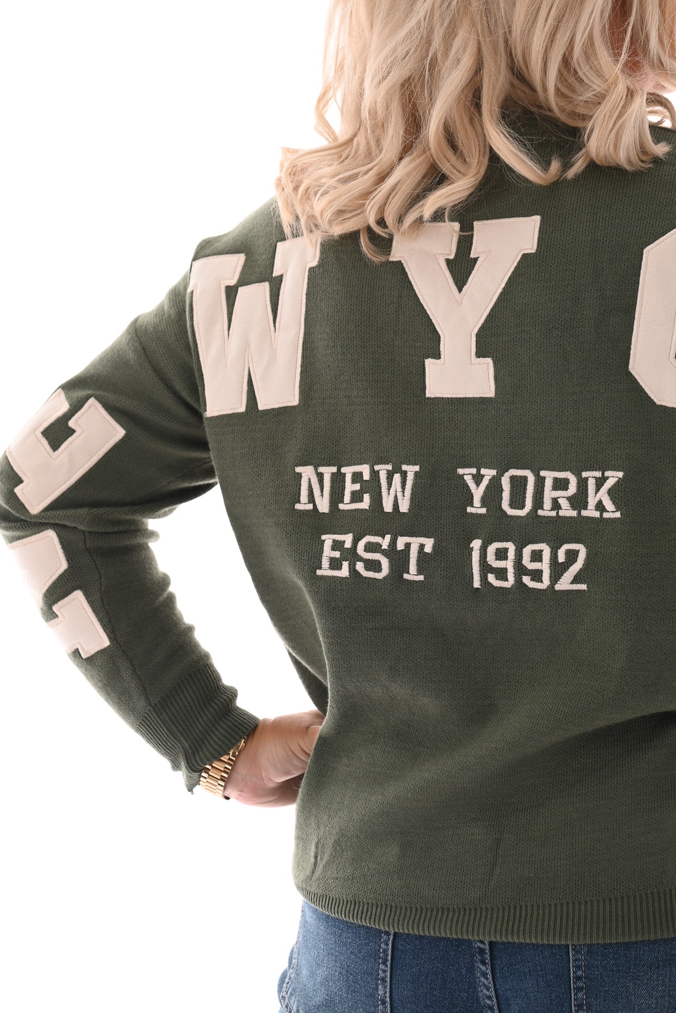 Trui New York groen