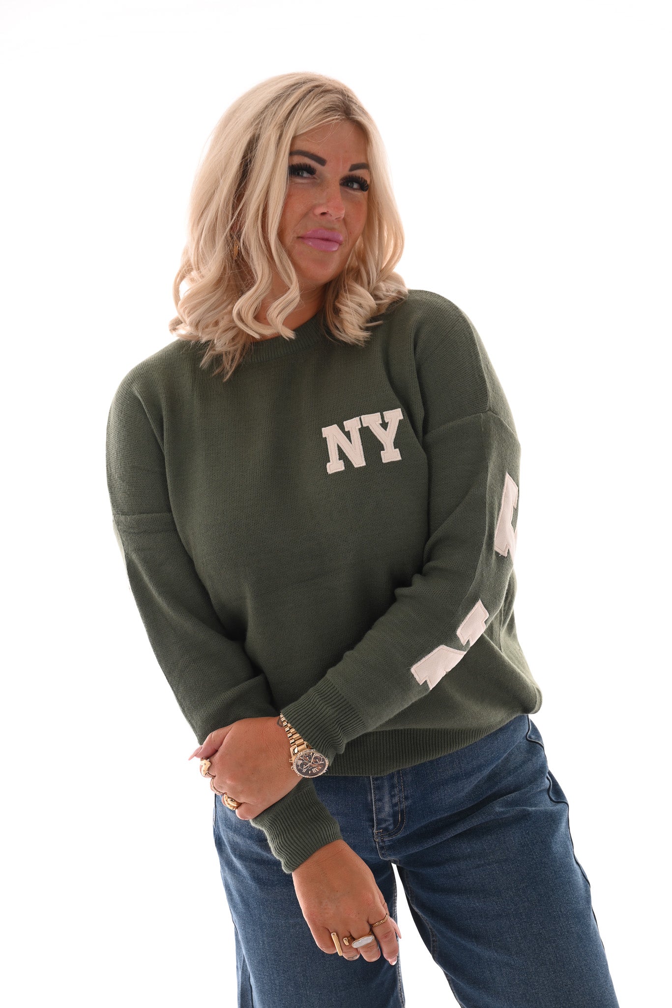 Trui New York groen