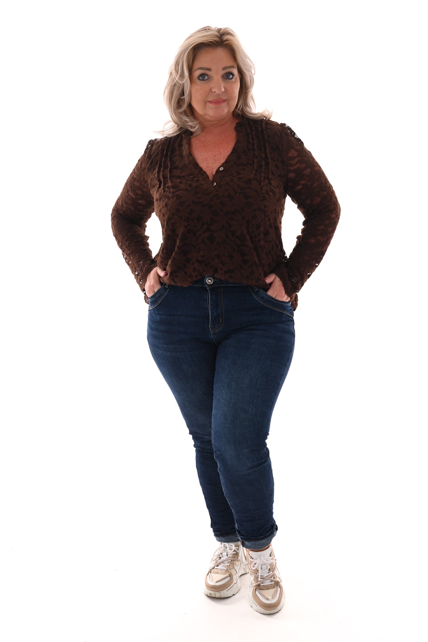 Karostar jeans baggy blauw