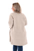 Vest sjaal kraag uni beige