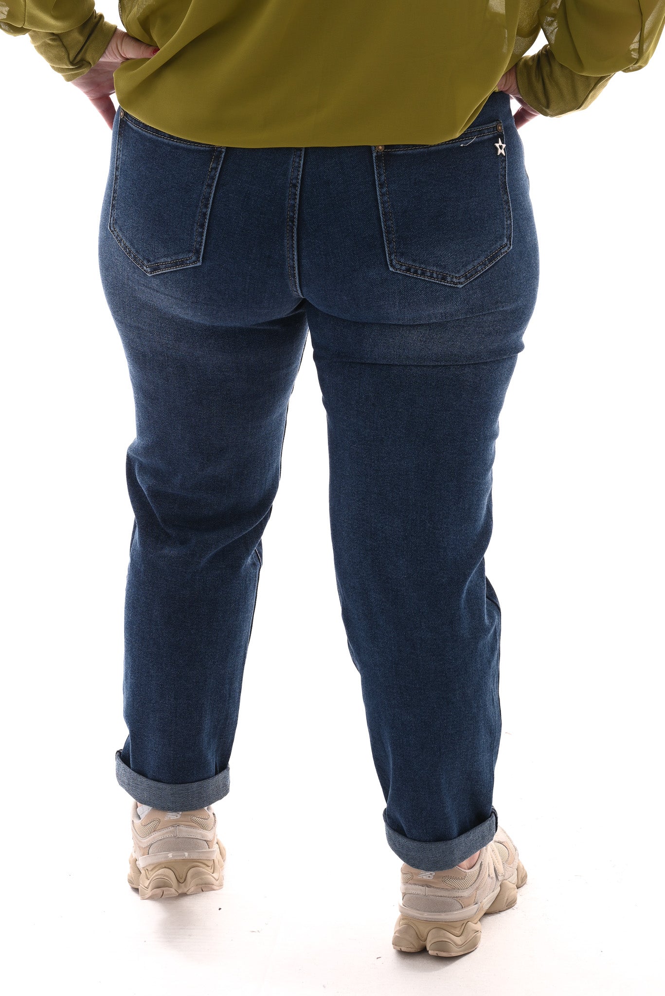 Karostar jeans mom fit blauw