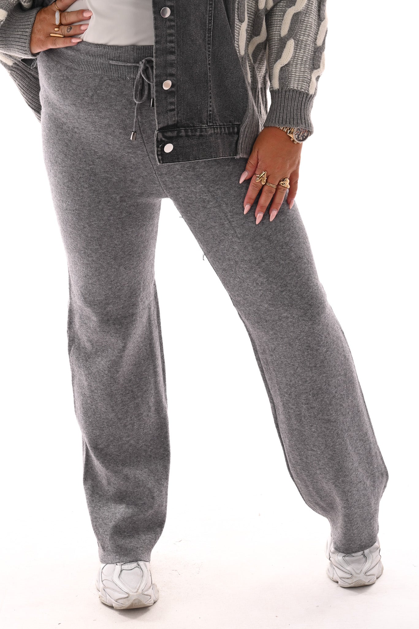 Lounge broek grijs