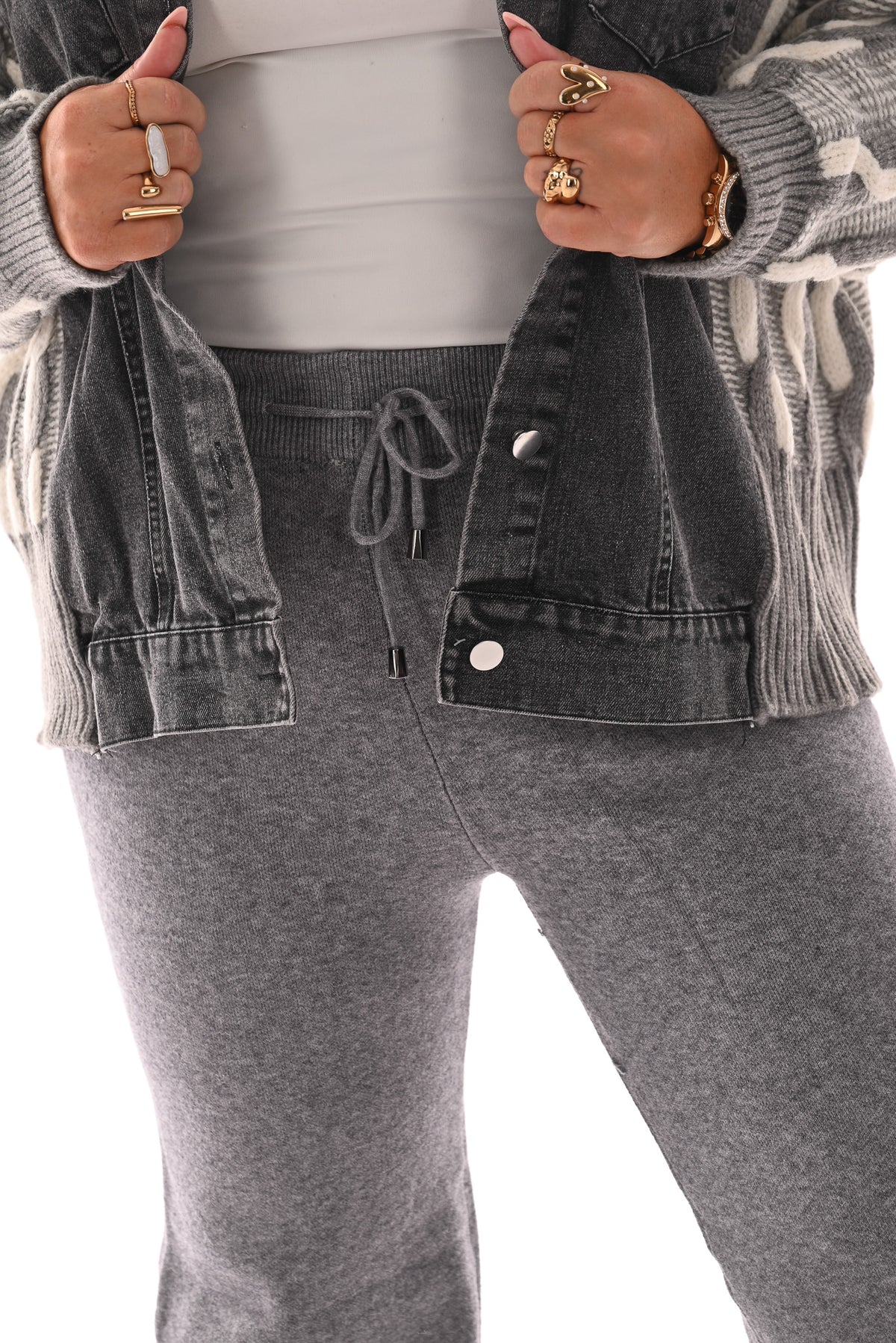 Lounge broek grijs