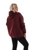 Hoodie apres skiclub donker bordeaux