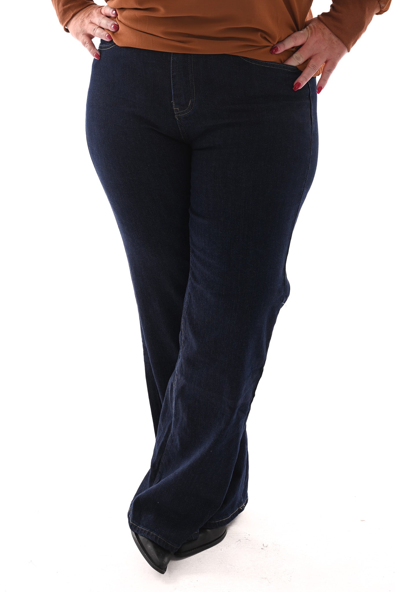 Monday wide leg glitter blauw