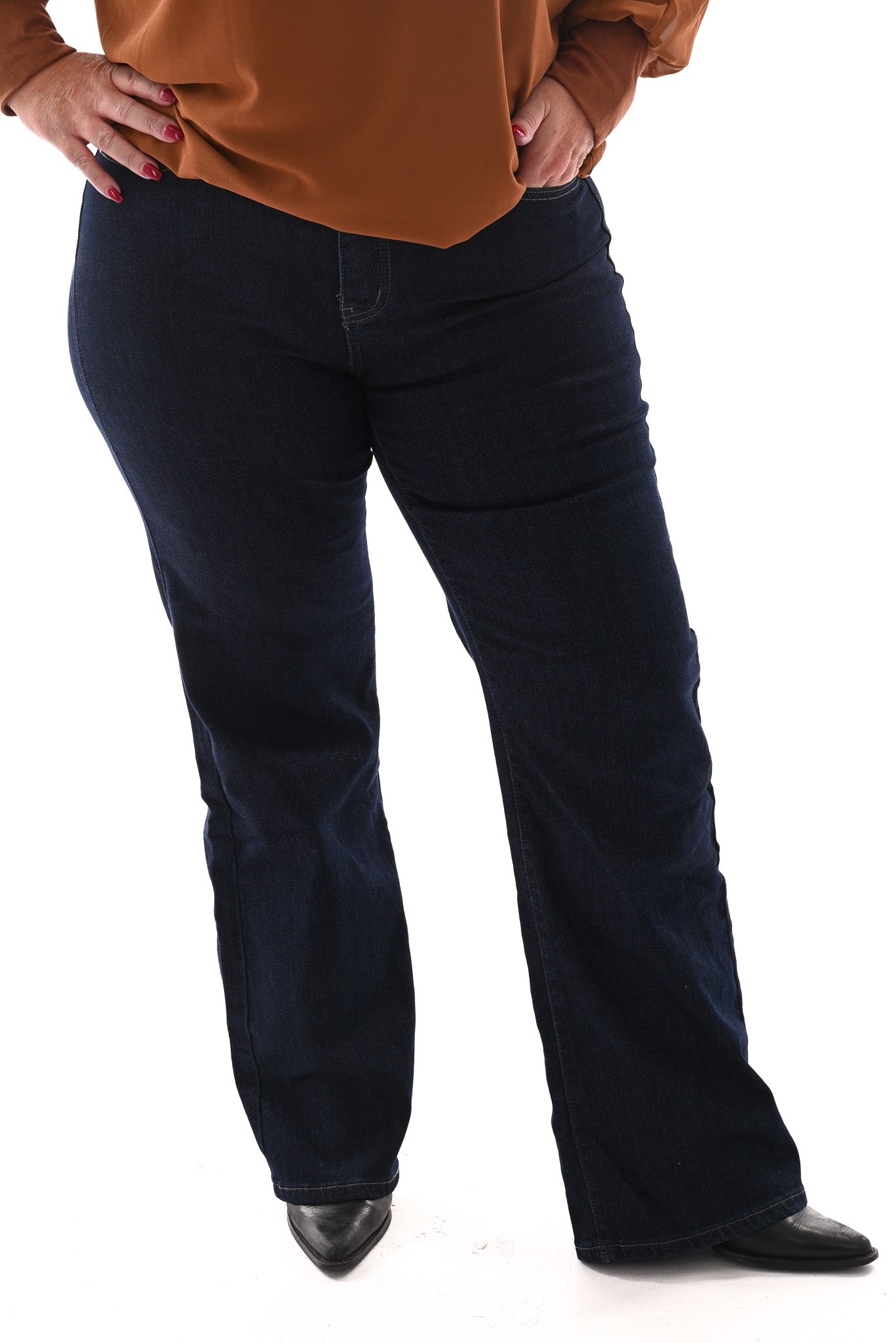 Monday wide leg glitter blauw