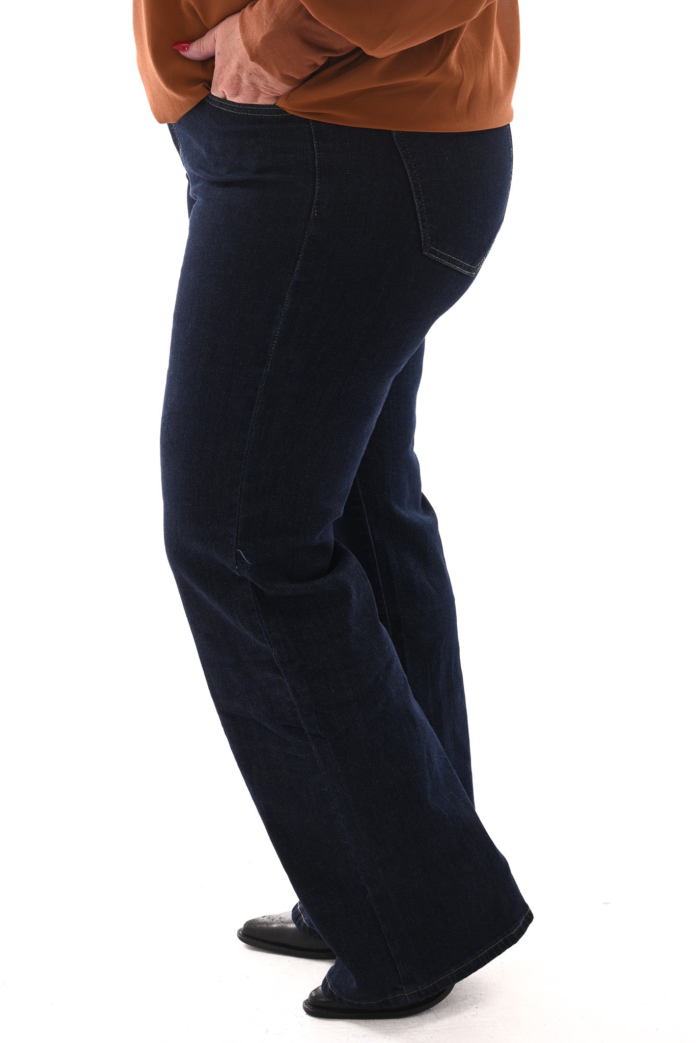 Monday wide leg glitter blauw