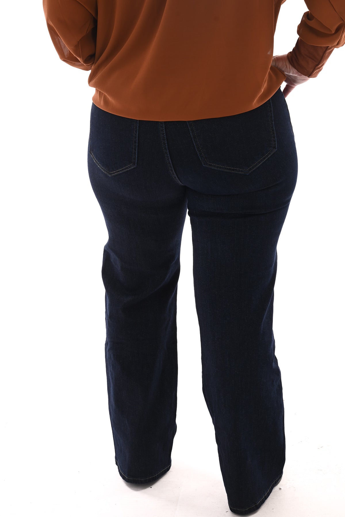 Monday wide leg glitter blauw