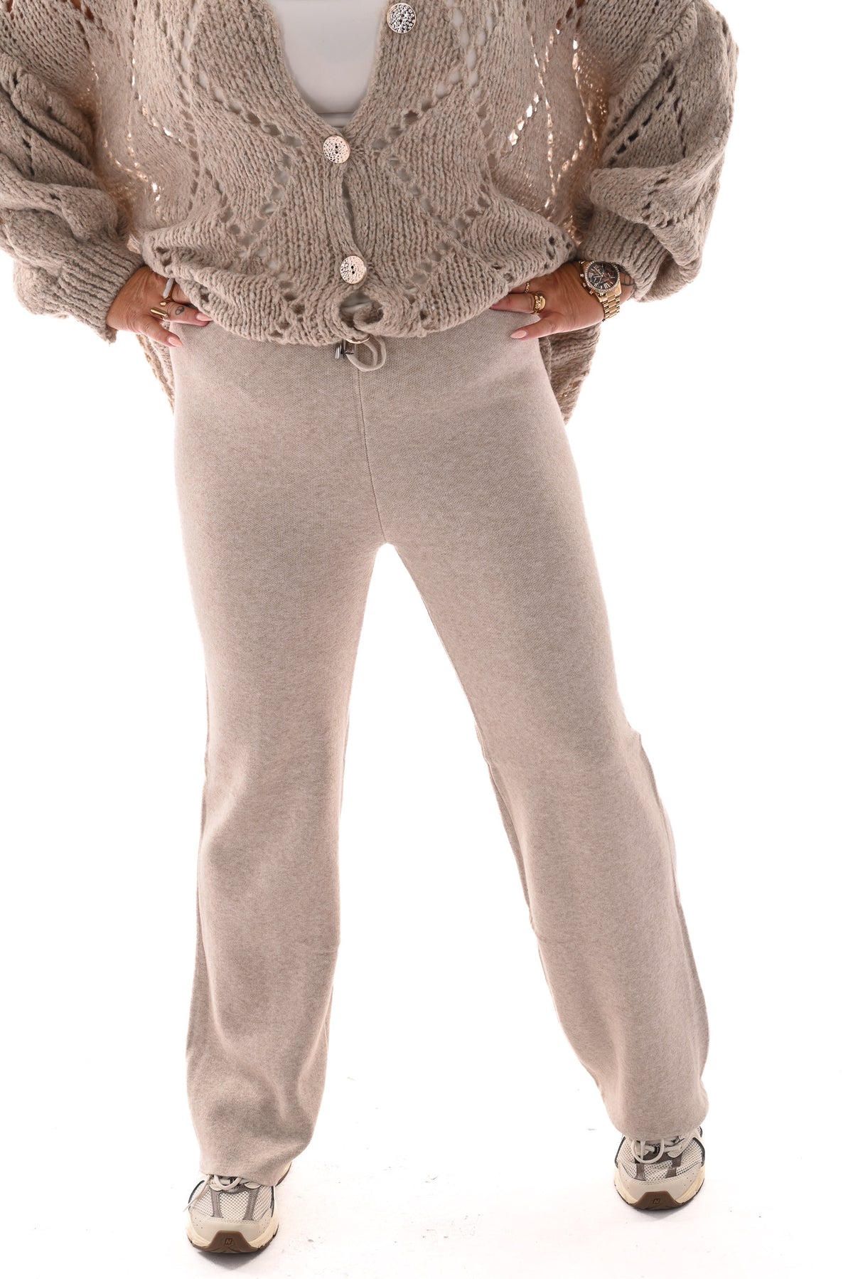 Lounge broek beige