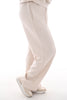Tweedelig comfy pak v-hals beige