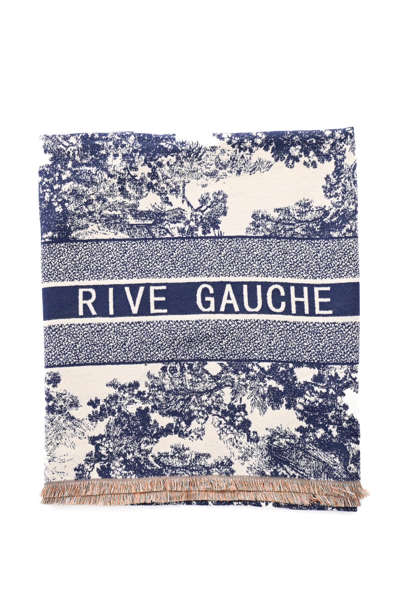 Luxe sjaal rive gauche marineblauw