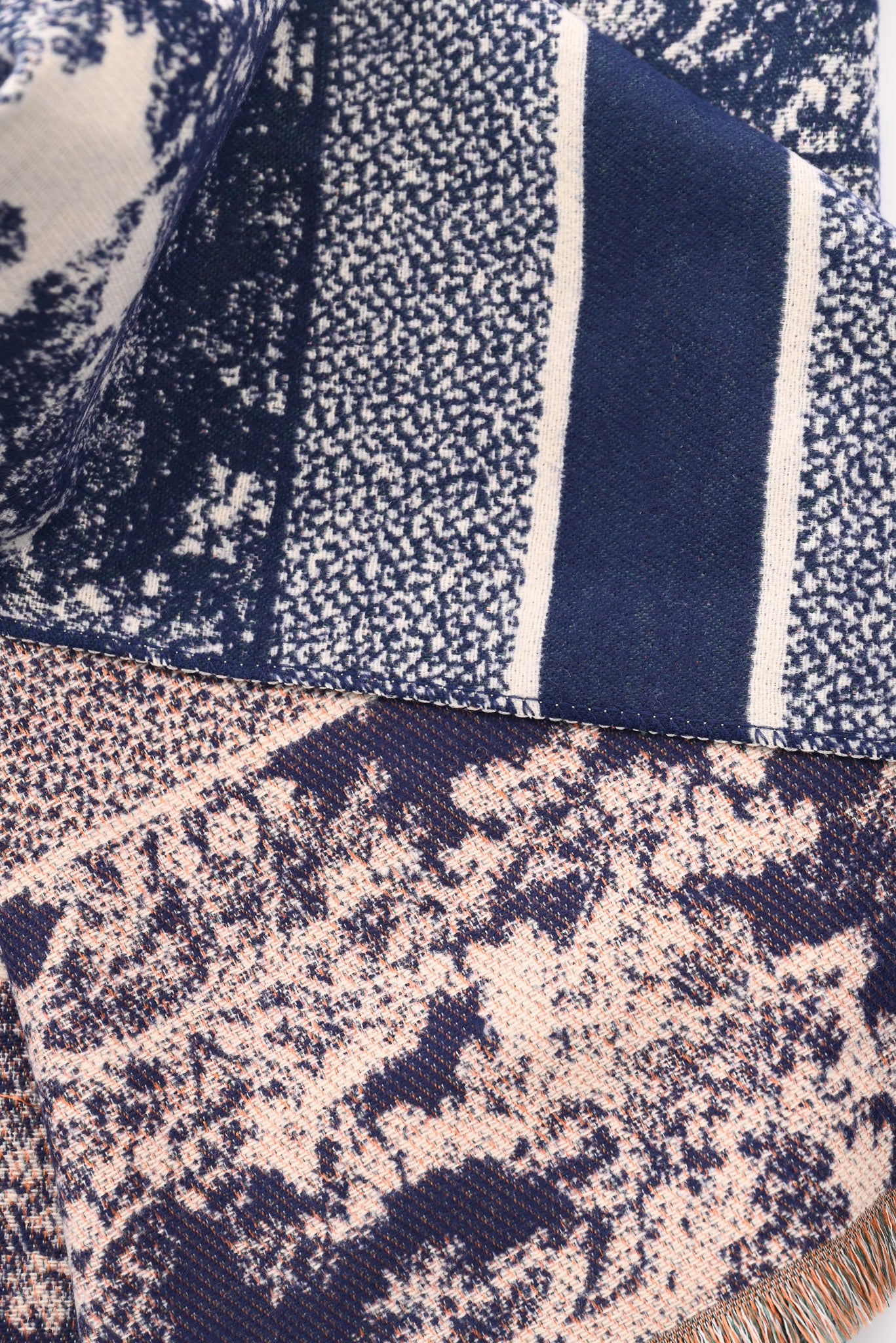 Luxe sjaal rive gauche marineblauw