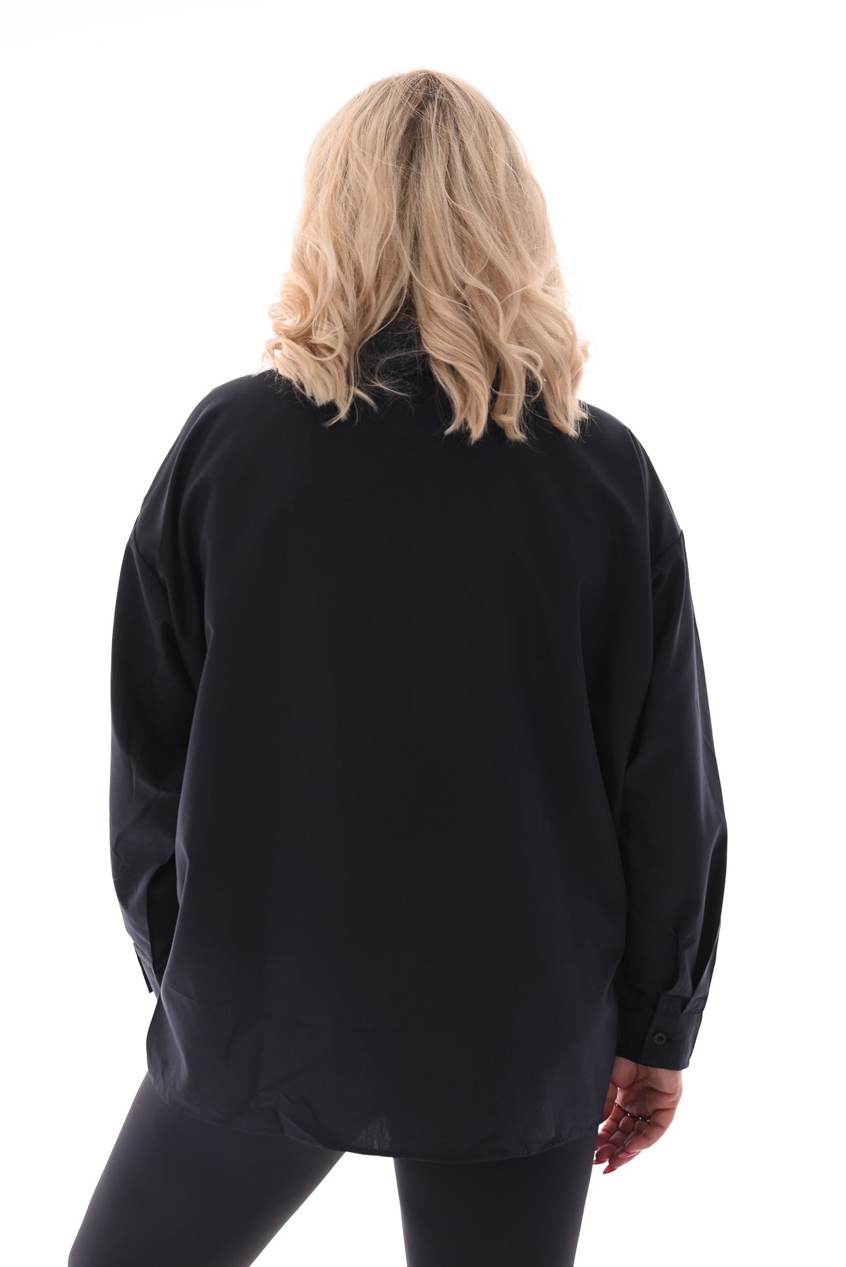 Blouse hartjes marineblauw