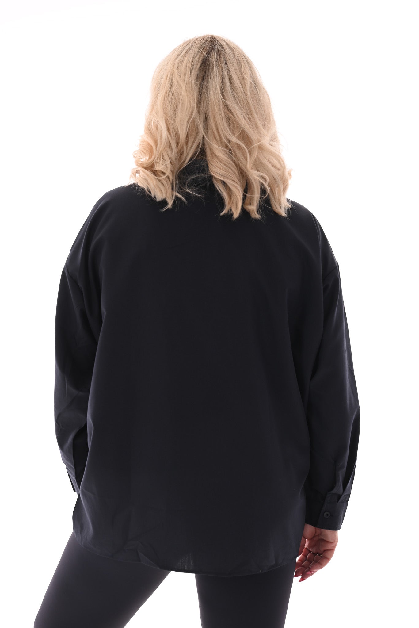 Blouse hartjes marineblauw