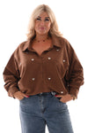 Blouse hartjes bruin